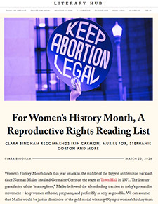For Women’s History Month, A Reproductive Rights Reading List